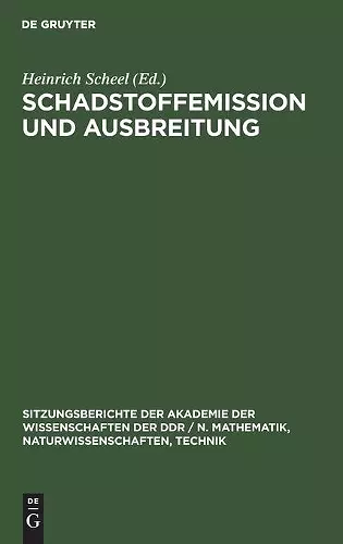 Schadstoffemission Und Ausbreitung cover