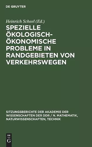 Spezielle Ökologisch-Ökonomische Probleme in Randgebieten Von Verkehrswegen cover