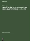 Demotische Papyrus von der Insel Elephantine, I cover