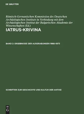 Ergebnisse Der Ausgrabungen 1966-1973 cover