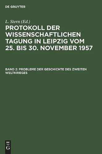 Probleme Der Geschichte Des Zweiten Weltkrieges cover
