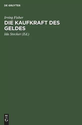 Die Kaufkraft des Geldes cover