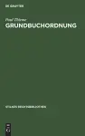 Grundbuchordnung cover