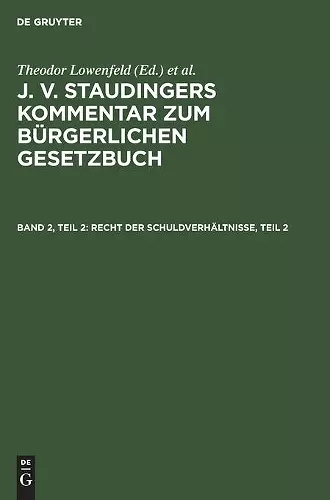 Recht Der Schuldverhältnisse, Teil 2 cover