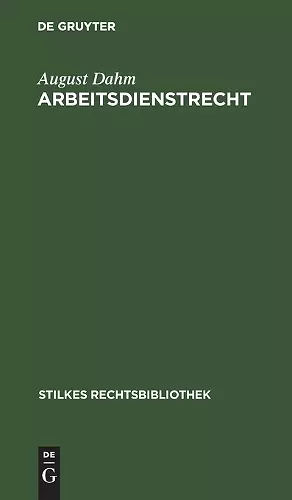 Arbeitsdienstrecht cover