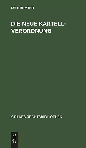 Die Neue Kartellverordnung cover