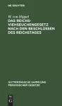 Das Reichs-Viehseuchengesetz Nach Den Beschlüssen Des Reichstages cover