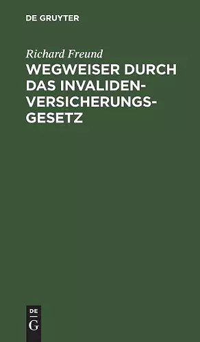 Wegweiser Durch Das Invalidenversicherungsgesetz cover
