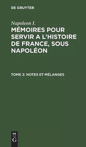 Notes Et Mélanges cover