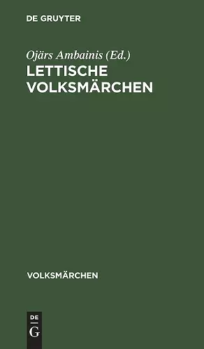 Lettische Volksmärchen cover