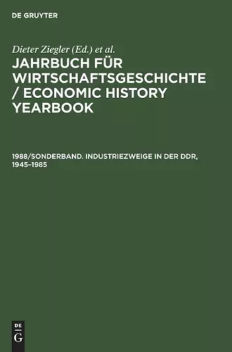 Industriezweige in Der Ddr, 1945-1985 cover