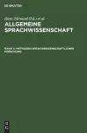 Methoden Sprachwissenschaftlicher Forschung cover
