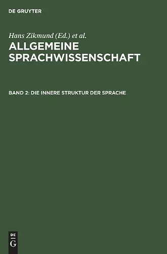 Die Innere Struktur Der Sprache cover