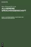 Existenzformen, Funktionen Und Geschichte Der Sprache cover
