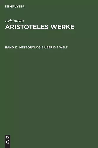 Meteorologie Über Die Welt cover