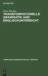 Transformationelle Grammatik Und Englischunterricht cover