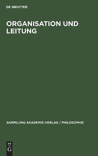 Organisation Und Leitung cover