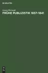 Frühe Publizistik 1837-1841 cover