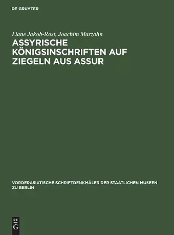 Assyrische Königsinschriften Auf Ziegeln Aus Assur cover