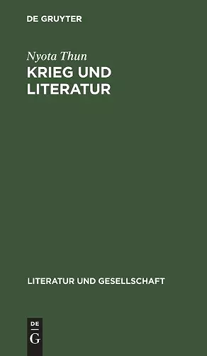 Krieg Und Literatur cover