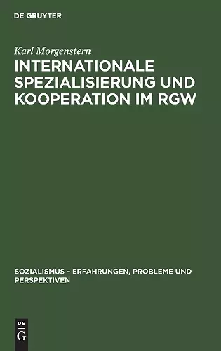 Internationale Spezialisierung Und Kooperation Im Rgw cover