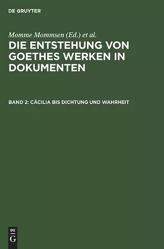 Cäcilia Bis Dichtung Und Wahrheit cover
