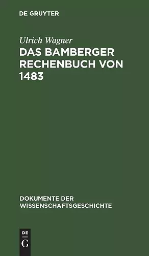 Das Bamberger Rechenbuch von 1483 cover