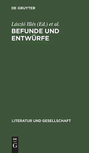 Befunde Und Entwürfe cover