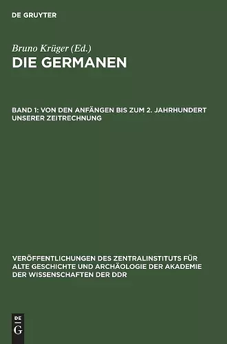 Von Den Anfängen Bis Zum 2. Jahrhundert Unserer Zeitrechnung cover