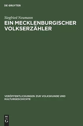 Ein Mecklenburgischer Volkserzähler cover