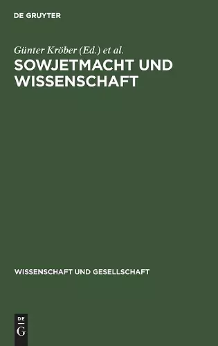Sowjetmacht Und Wissenschaft cover