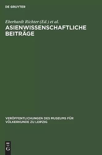 Asienwissenschaftliche Beiträge cover