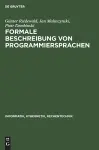 Formale Beschreibung Von Programmiersprachen cover