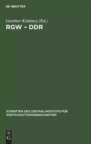 Rgw - DDR cover