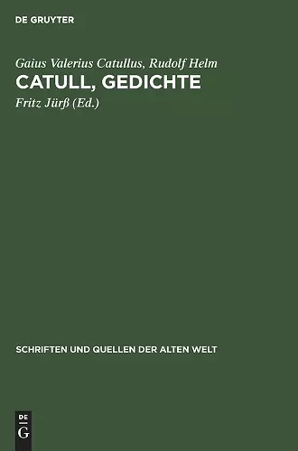 Catull, Gedichte cover