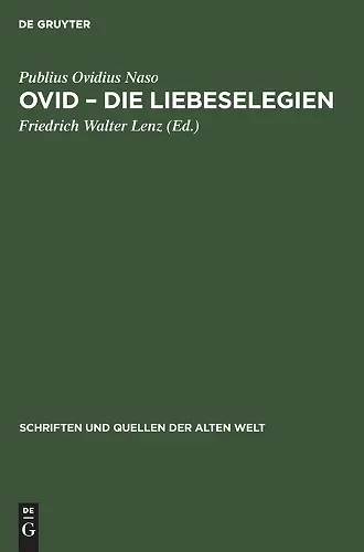 Ovid - Die Liebeselegien cover