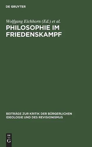 Philosophie Im Friedenskampf cover