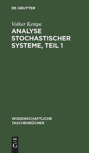 Analyse Stochastischer Systeme, Teil 1 cover
