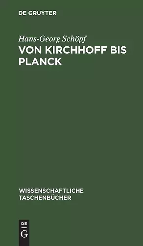 Von Kirchhoff Bis Planck cover