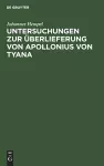 Untersuchungen zur Überlieferung von Apollonius von Tyana cover