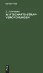 Wirtschafts-Strafverordnungen cover