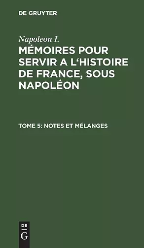 Notes Et Mélanges cover