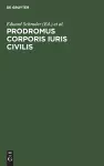 Prodromus Corporis Iuris Civilis cover