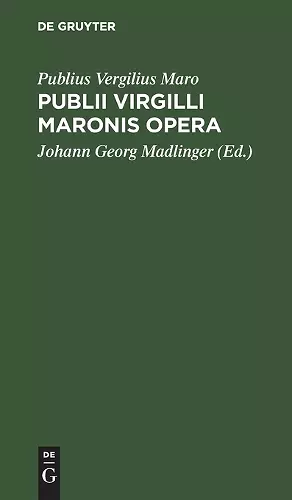 Publii Virgilli Maronis Opera cover