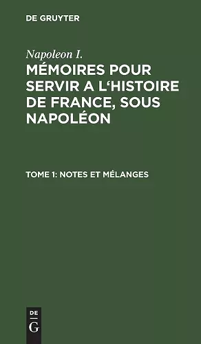 Notes Et Mélanges cover