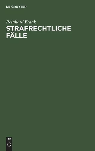 Strafrechtliche Fälle cover