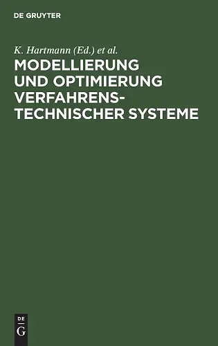 Modellierung Und Optimierung Verfahrenstechnischer Systeme cover