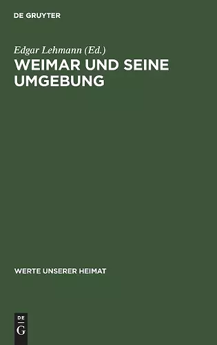 Weimar Und Seine Umgebung cover