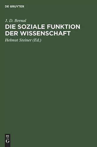 Die Soziale Funktion Der Wissenschaft cover