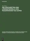 Die Inschriften Des Löwentempels Von Musawwarat Es Sufra cover